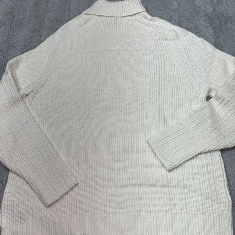 7 Diamonds Men's Twin City Rolled Turtleneck Sweater XL  Ivory 4 Way Stretch NWT